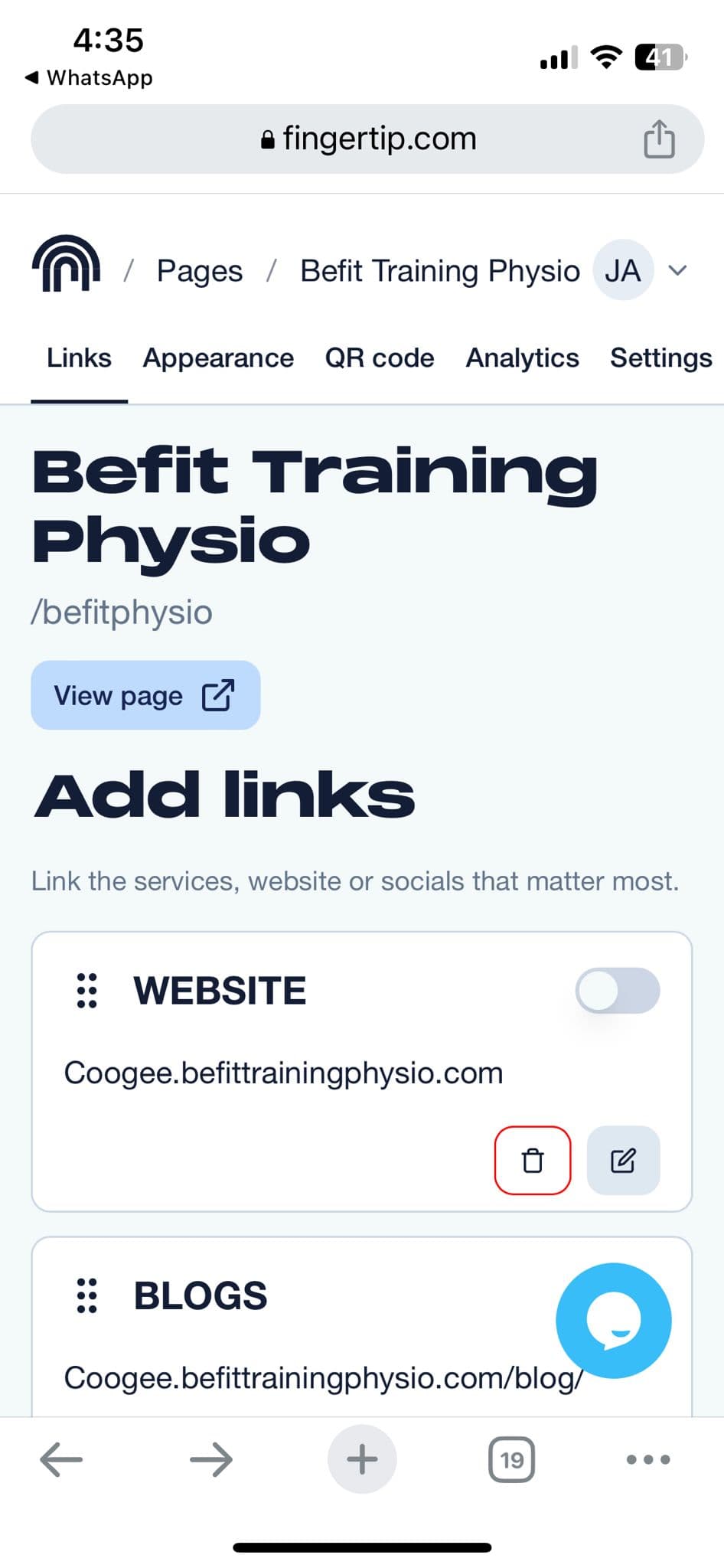 Form inputs before: default shadcn styling